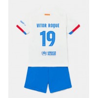 Barcelona Vitor Roque #19 Bortatröja Barn 2023-24 Kortärmad (+ Korta byxor)